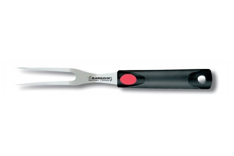Fourchette courbée 2 piques Util-Chef Bargoin acier inox 26cm