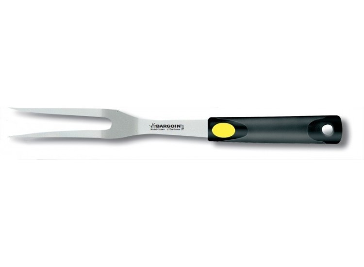 Fourchette courb&eacute;e 2 piques Util-Chef Bargoin acier inox 32cm