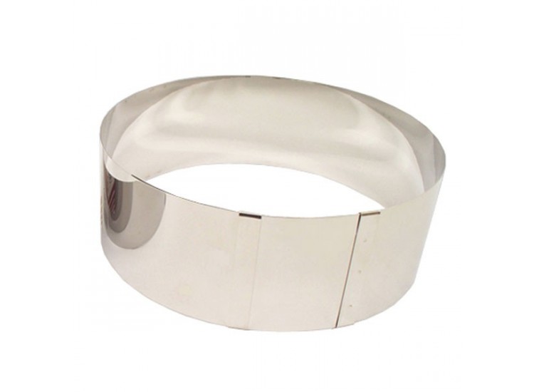 Cercle &agrave; tartes et entremets inox LARES 30cm