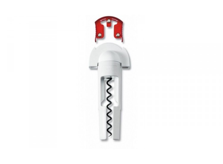 Tire bouchon Victorinox &agrave; cloche blanche avec coupe-capsule amovible 