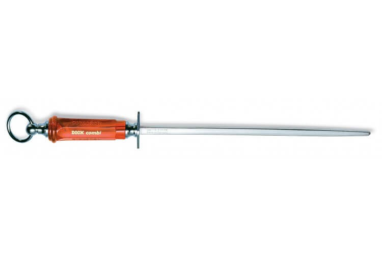 Fusil à aiguiser carré DICK COMBI 2 faces taille saphir+ 2 polie DICK 30cm
