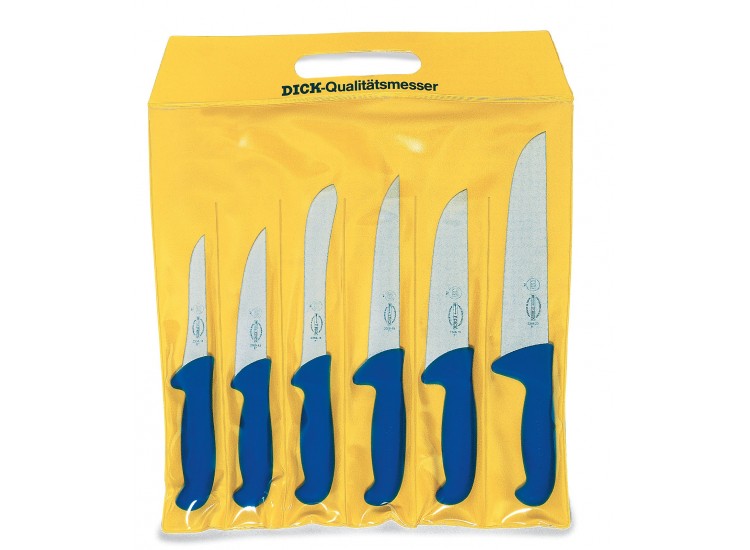 Pochette de 6 couteaux de boucher DICK ERGOGRIP acier NSF