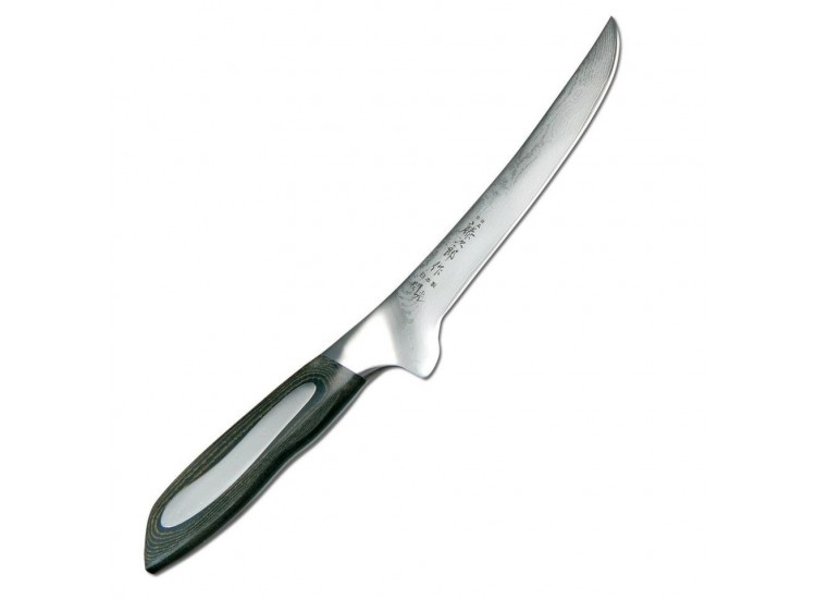 Couteau d&eacute;sosseur TOJIRO Flash lame damas 15 cm