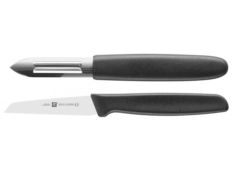 Coffret Zwilling couteau &agrave; l&eacute;gumes + couteau &agrave; &eacute;plucher lames Friodur