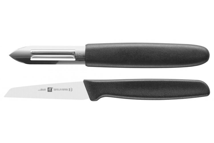 Coffret Zwilling couteau à légumes + couteau à éplucher lames Friodur
