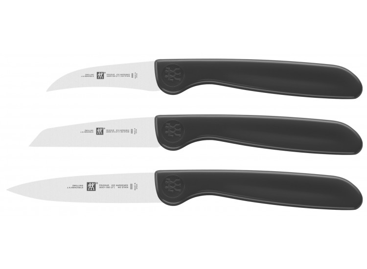 Coffret Zwilling 3 couteaux &agrave; l&eacute;gumes lames Friodur