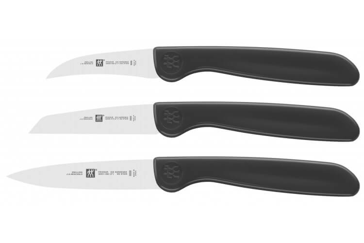 Coffret Zwilling 3 couteaux à légumes lames Friodur