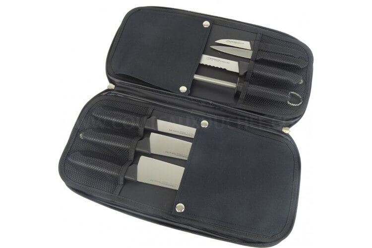 Mallette 6 couteaux + 1 fusil Diamant Bargoin Creative Chef