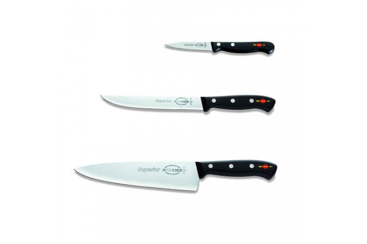 Coffret de 3 couteaux de cuisine pro DICK SUPERIOR chef+universel+office