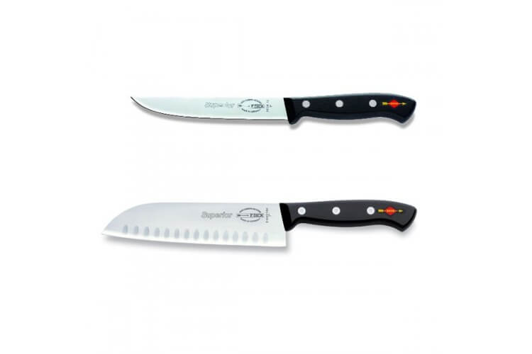 Coffret de 2 couteaux de cuisine pro DICK SUPERIOR santoku+cuisine