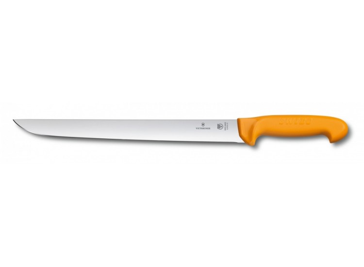 Couteau de boucher professionnel Victorinox SWIBO lame &eacute;troite acier inox 31cm