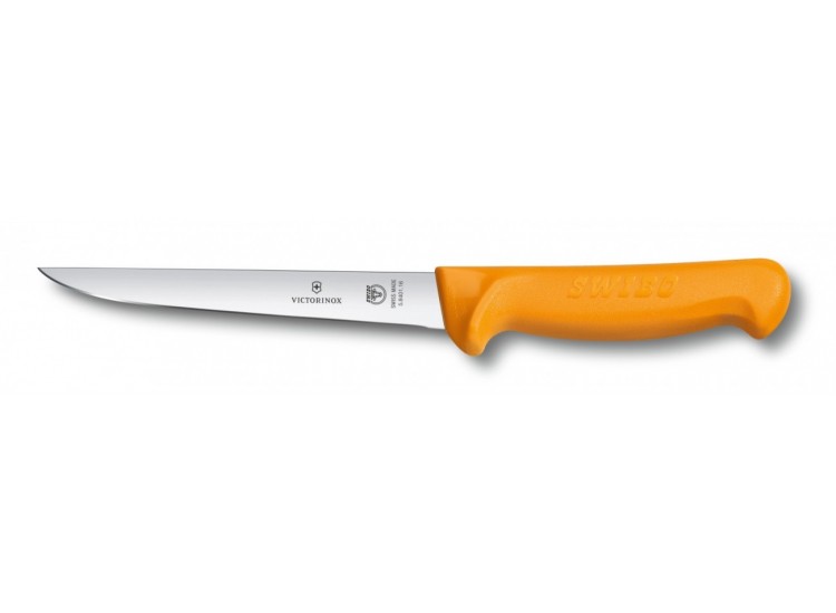 Couteau &agrave; d&eacute;sosser professionnel Victorinox SWIBO lame dos droit acier inox 14cm