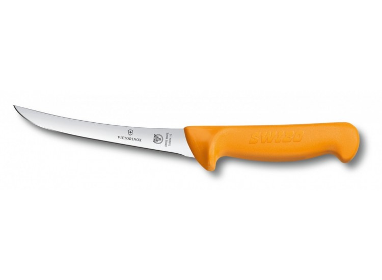 Couteau &agrave; d&eacute;sosser professionnel Victorinox SWIBO lame semi-flexible renvers&eacute;e acier inox 13cm