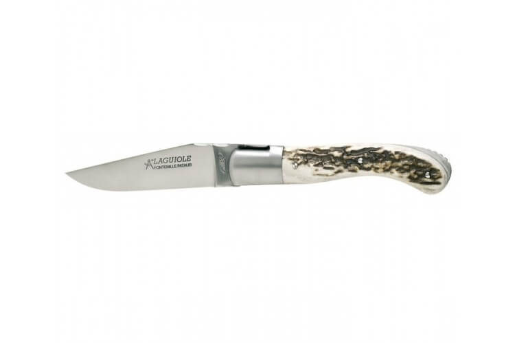 Couteau Laguiole GILLES, manche 13 cm cerf véritable 