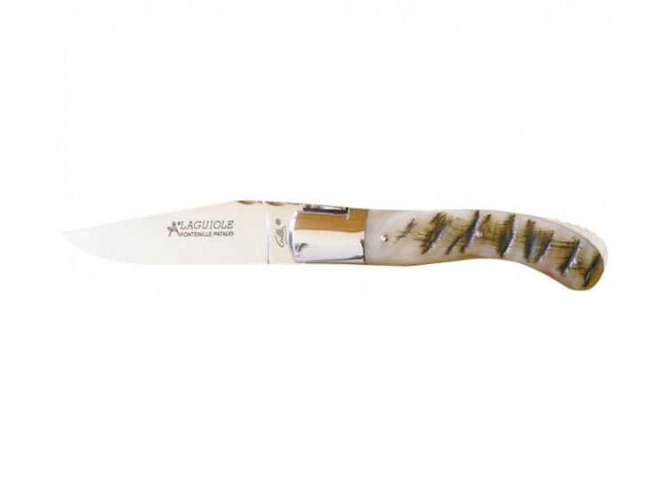 Couteau Laguiole GILLES, manche 13 cm corne de b&eacute;lier