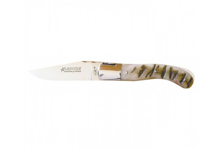 Couteau Laguiole GILLES, manche 13 cm corne de bélier