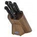 Bloc en noyer 5 couteaux Arcos UNIVERSAL lames acier inox NITRUM