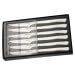 Coffret de 6 couteaux à steak monobloc Arcos lames acier inox microdentées