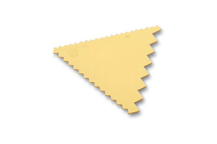 Peigne de décor triangle 9.3 x 8.3cm