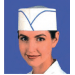 Lot de 100 calots en papier taille réglable dessus perforé