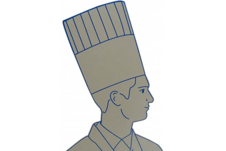 Lot de 10 toques de chef en papier taille réglable 26.5cm
