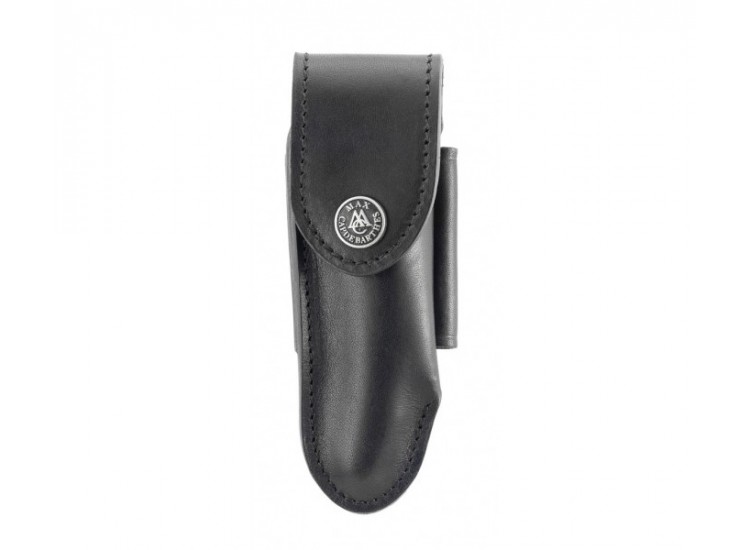 Etui MAX CAPDEBARTHES 27312  Tradition en cuir noir pour laguiole manche 12cm