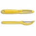 Eplucheur Victorinox jaune lame double denture intérieure
