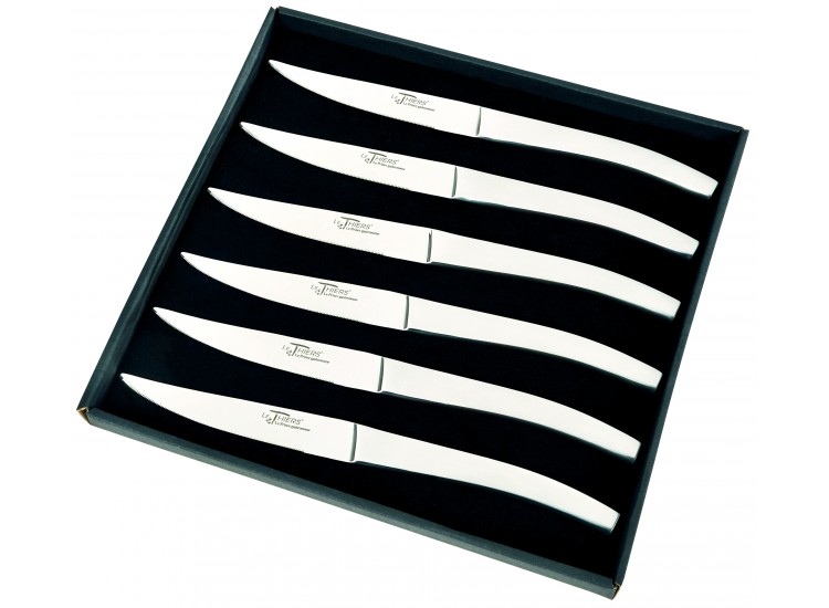 Coffret de 6 couteaux de table Thiers Au Nain tout inox