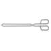 Pince à viande 3 Claveles acier inox 25cm