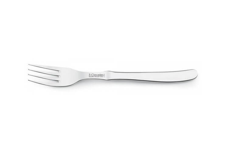 Fourchette de table 3 Claveles tout acier 9cm