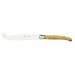 Coffret Laguiole G.DAVID à fromage, 2 pointes inox, en coffret, manche olivier, guilloché, mitre inox brossé