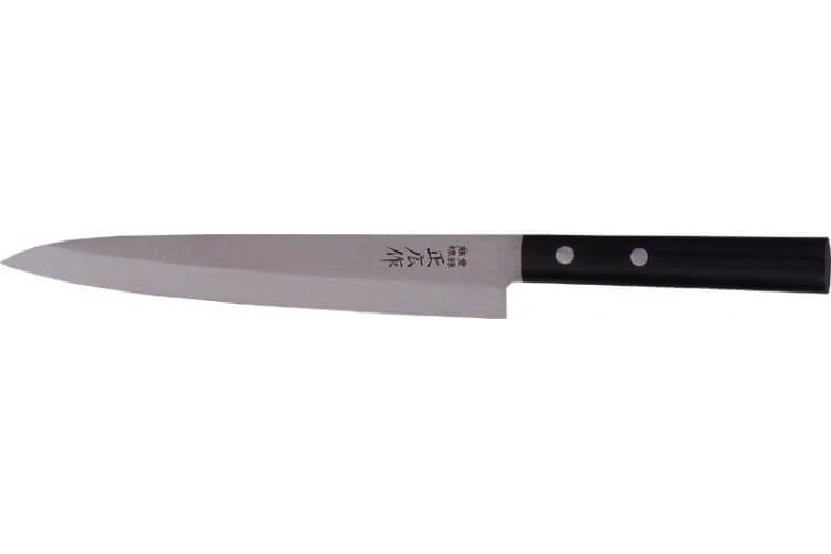 Couteau Yanagiba Masahiro pour gaucher 21cm acier MBS-26