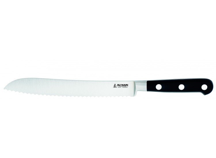 Couteau &agrave; pain Au Nain Forg&eacute; id&eacute;al lame 20cm
