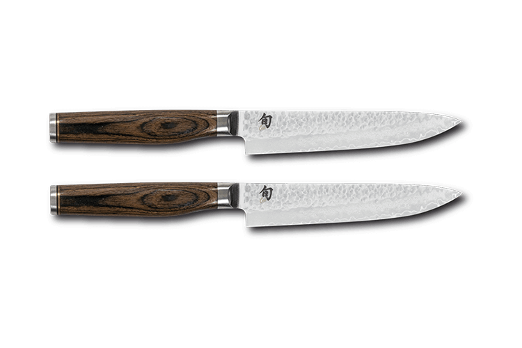 Coffret 2 couteaux à steak damassés Shun Premier Tim Mälzer 15cm