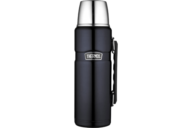 Bouteille Thermos® King inox double paroi + tasse et poignée- 1.20L