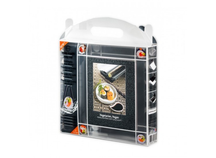 Machine &agrave; sushis Easy Sushi &Oslash; 3,5cm + livre recettes v&eacute;g&eacute;tariennes