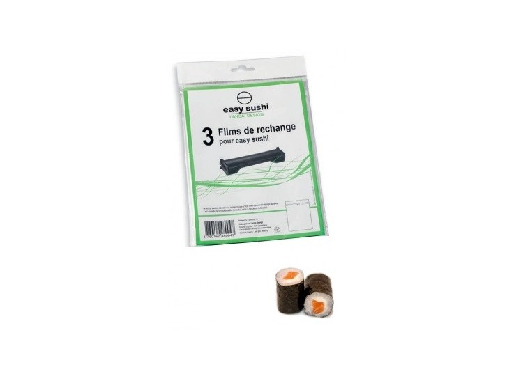 Set de 3 films de traction pour machine &agrave; sushis Easy Sushi