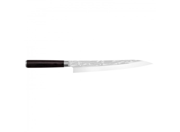Couteau Yanagiba japonais KAI Shun Pro Sho tranchant asym&eacute;trique 24cm
