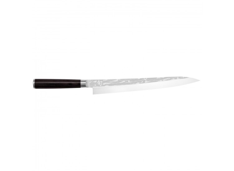 Couteau Yanagiba japonais KAI Shun Pro Sho tranchant asym&eacute;trique 27cm