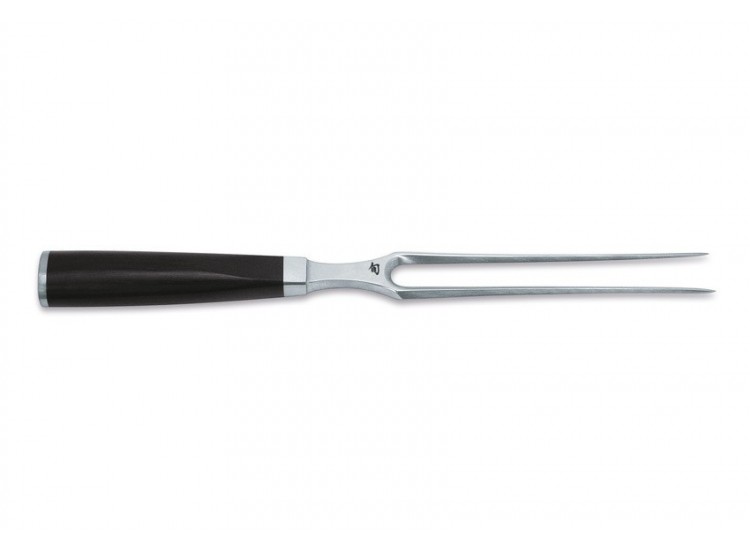 Fourchette &agrave; viande Kai Shun Classic damas lame acier haute qualit&eacute; 16.5cm