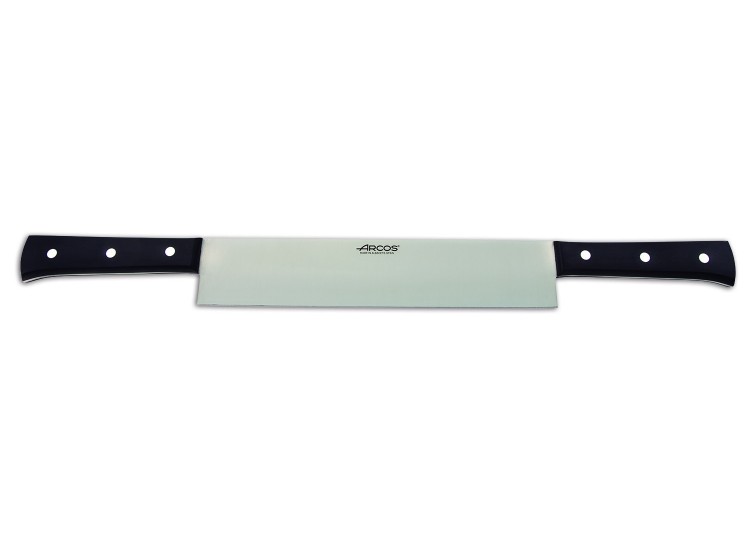 Couteau &agrave; fromage professionnel Arcos 2 manches lame 26cm acier NITRUM&reg;
