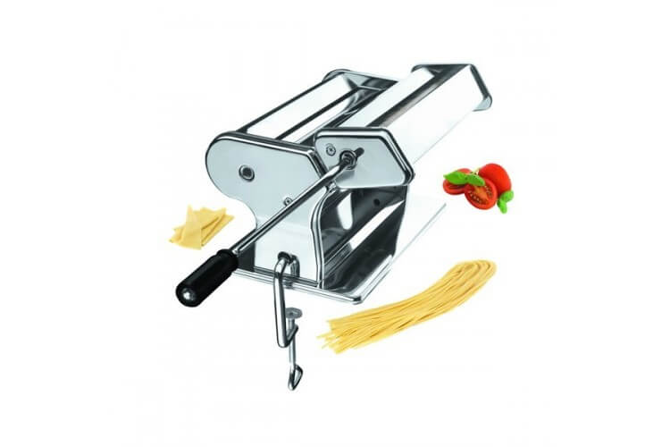Machine à pâtes ergonomique et manuelle en inox - 9 positions + abaisse 260mm
