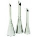 Set de 3 douilles inox pour remplir les choux - Ø 4, 6 et 8