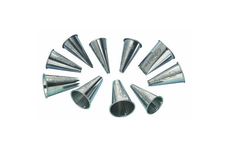 Boîte de 10 douilles inox Mallard Ferrière la sélection du pâtissier