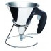 Mini entonnoir à piston De Buyer en inox 0.8L + support