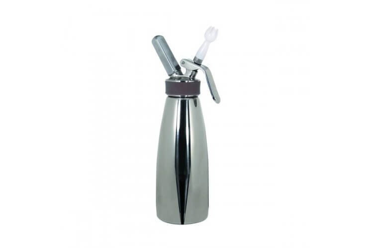 Siphon à crème professionnel tout inox - 1L