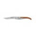 Couteau Laguiole C. Dozorme Lame inox manche 11cm inox habillage genévrier  à cran intérieur 