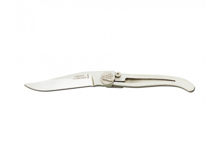 Couteau Laguiole C. Dozorme Lame inox &agrave; cran int&eacute;rieur manche 8cm