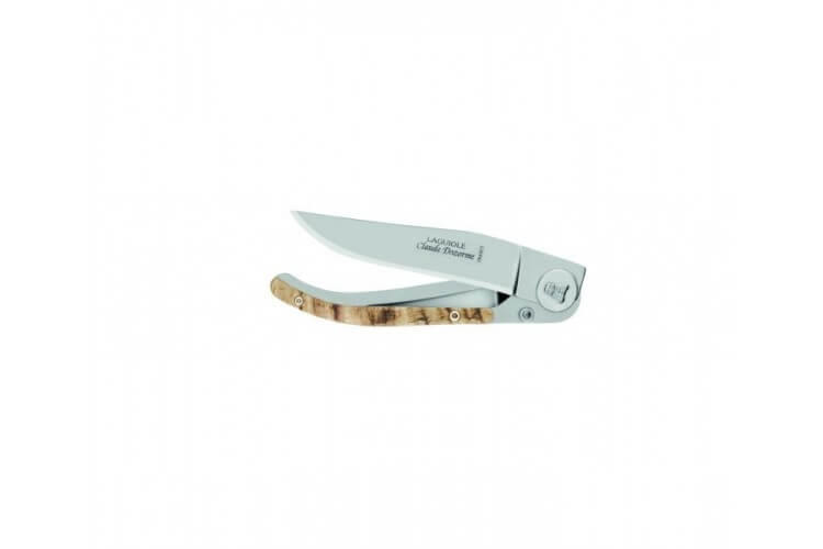 Couteau Laguiole C. Dozorme Lame inox manche 11cm corne de bélier  à cran intérieur 