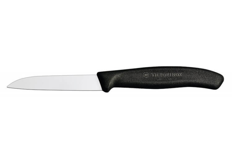 Couteau d'office Victorinox SwissClassic noir lame rabattue 8cm